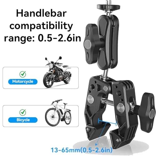 DJI Osmo 360 Motorcycle Handlebar POV Combo | 8K 360° Action Camera Waterproof thumbnail 8