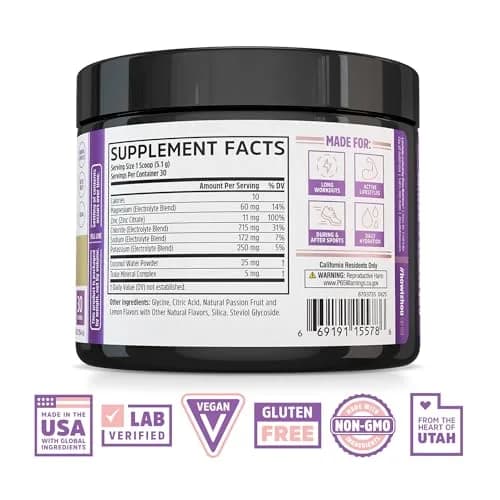 ZHOU Hydro-Fuel Passionfruit Lemonade Electrolytes Powder | Sugar-Free Hydration Mix for Active Lifestyle thumbnail 2
