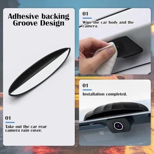 TFNBNG Rear Camera Rain Cover Waterproof Silicone | Heavy Rain Protection & Easy Install thumbnail 5