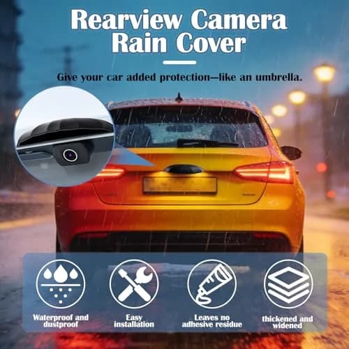 TFNBNG Rear Camera Rain Cover Waterproof Silicone | Heavy Rain Protection & Easy Install thumbnail 3
