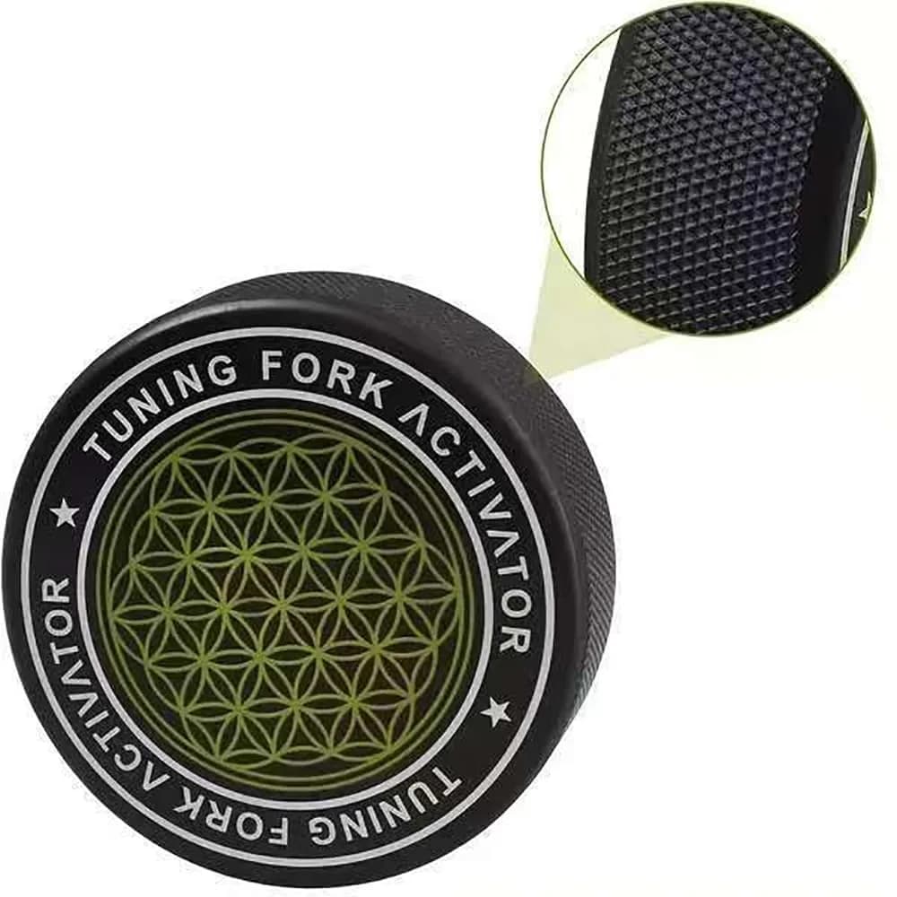 Bysameyee Universal Rubber Tuning Fork Activator with Flower of Life Pattern | 200g (0.44 lb) - view 5