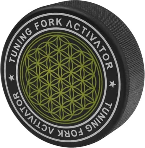 Bysameyee Universal Rubber Tuning Fork Activator with Flower of Life Pattern | 200g (0.44 lb) thumbnail 1