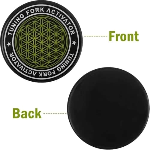 Bysameyee Universal Rubber Tuning Fork Activator with Flower of Life Pattern | 200g (0.44 lb) thumbnail 3