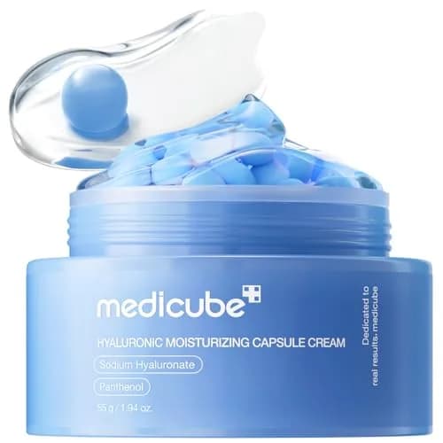 medicube Capsule Cream with Hyaluronic Acid, 120H Lasting Hydration, Barrier Care, Calming Daily Facial Moisturizer, Korean Skincare, 55g (1.94 oz) - main product image