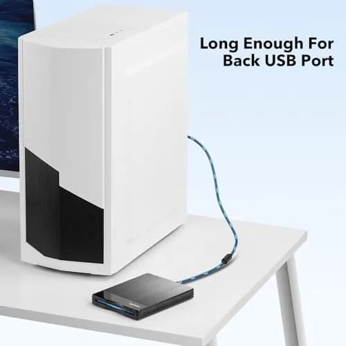 RAAYOO 3.5 inch USB Floppy Disk Reader with USB-A/C | Reads Old Floppy Disks on Windows 11/10/7/XP thumbnail 9