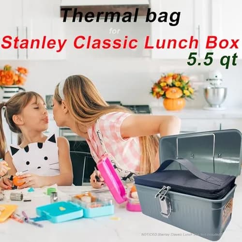 dtylean Insulated Bag for Stanley Classic Lunch Box 5.5qt (5.2L) | Waterproof Leakproof Cooler Bag thumbnail 5