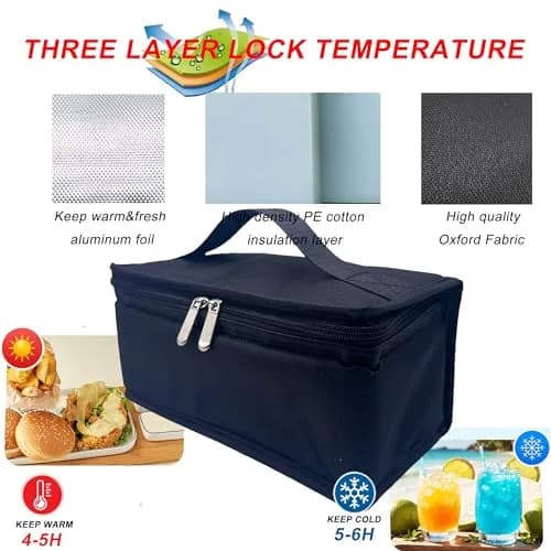 dtylean Insulated Bag for Stanley Classic Lunch Box 5.5qt (5.2L) | Waterproof Leakproof Cooler Bag thumbnail 7