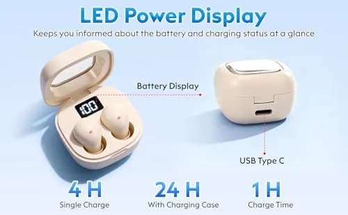 GreatQIQI Sleep Earbuds Small & Feather-Light Bluetooth 5.4 for Side Sleepers thumbnail 6