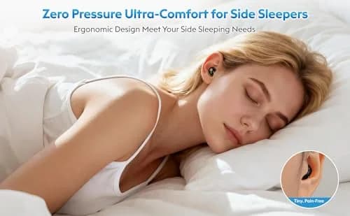 GreatQIQI Mini Sleep Earbuds Bluetooth 6.0 Small & Invisible for Side Sleepers thumbnail 4