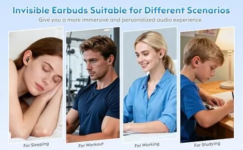 GreatQIQI Mini Sleep Earbuds Bluetooth 6.0 Small & Invisible for Side Sleepers thumbnail 7