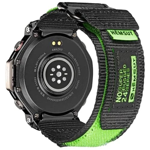 torbollo Watch Bands Compatible with Amazfit T-Rex 3 Pro 48mm | Soft Sport Nylon Strap Adjustable Wristbands thumbnail 1