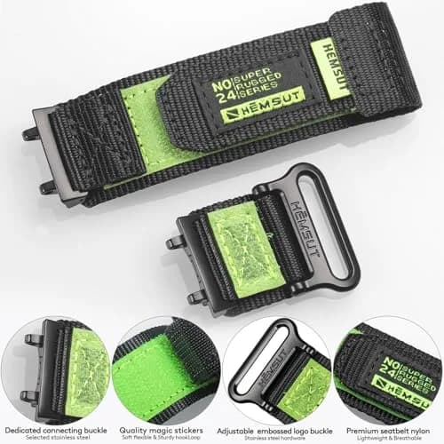 torbollo Watch Bands Compatible with Amazfit T-Rex 3 Pro 48mm | Soft Sport Nylon Strap Adjustable Wristbands thumbnail 5