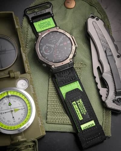 torbollo Watch Bands Compatible with Amazfit T-Rex 3 Pro 48mm | Soft Sport Nylon Strap Adjustable Wristbands thumbnail 2