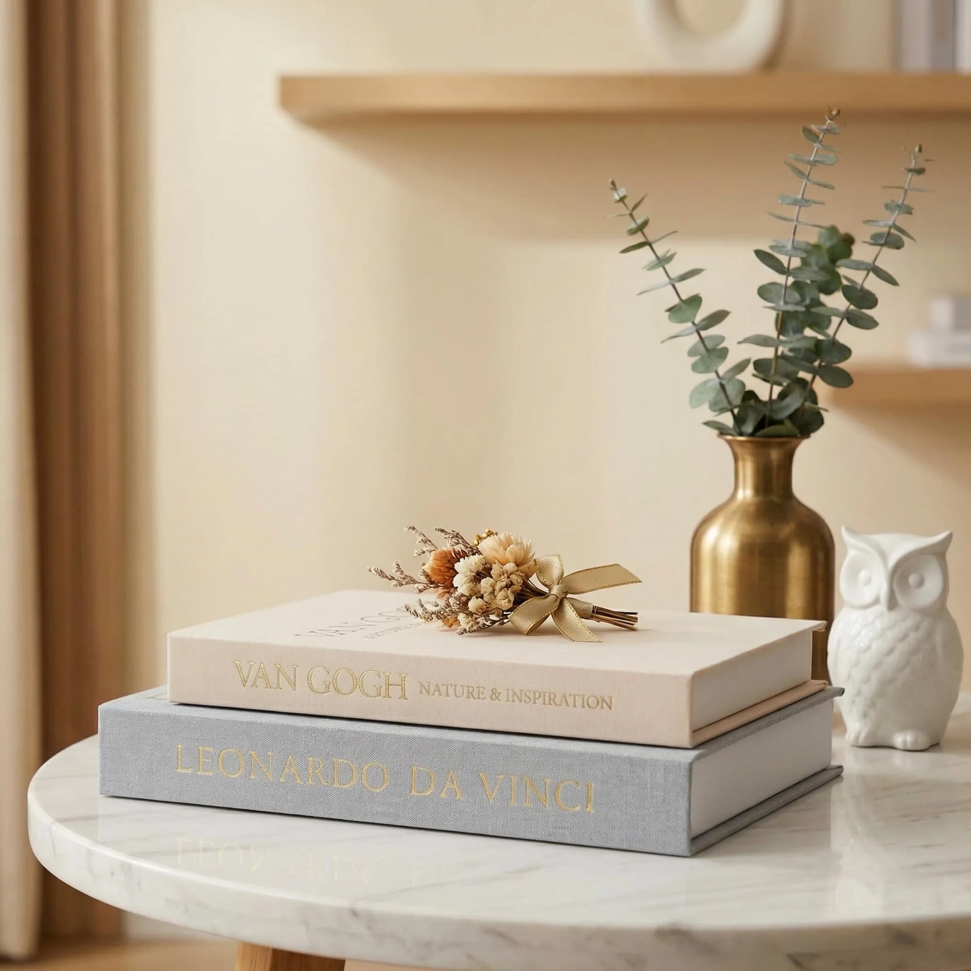 Inoostar Decorative Linen Book Boxes Set of 2 | 28cm (11") & 25cm (9.88") | Grey & Beige - view 6