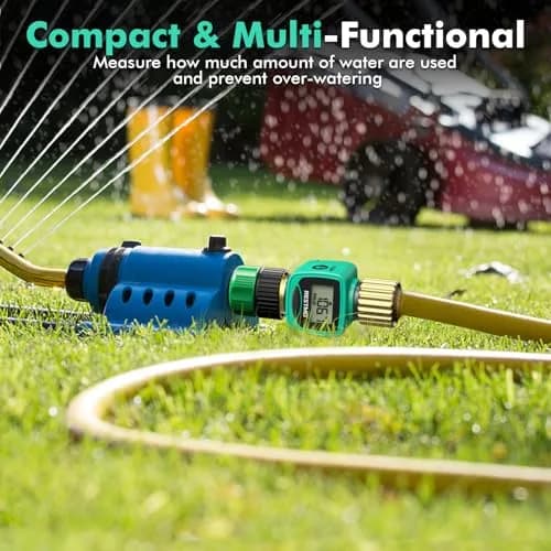 RESTMO Heavy Duty Water Flow Meter with Brass Inlet & Outlet, 1-40 LPM (0.26-10.6 GPM) | Accurate Flow & Consumption Tracking thumbnail 6