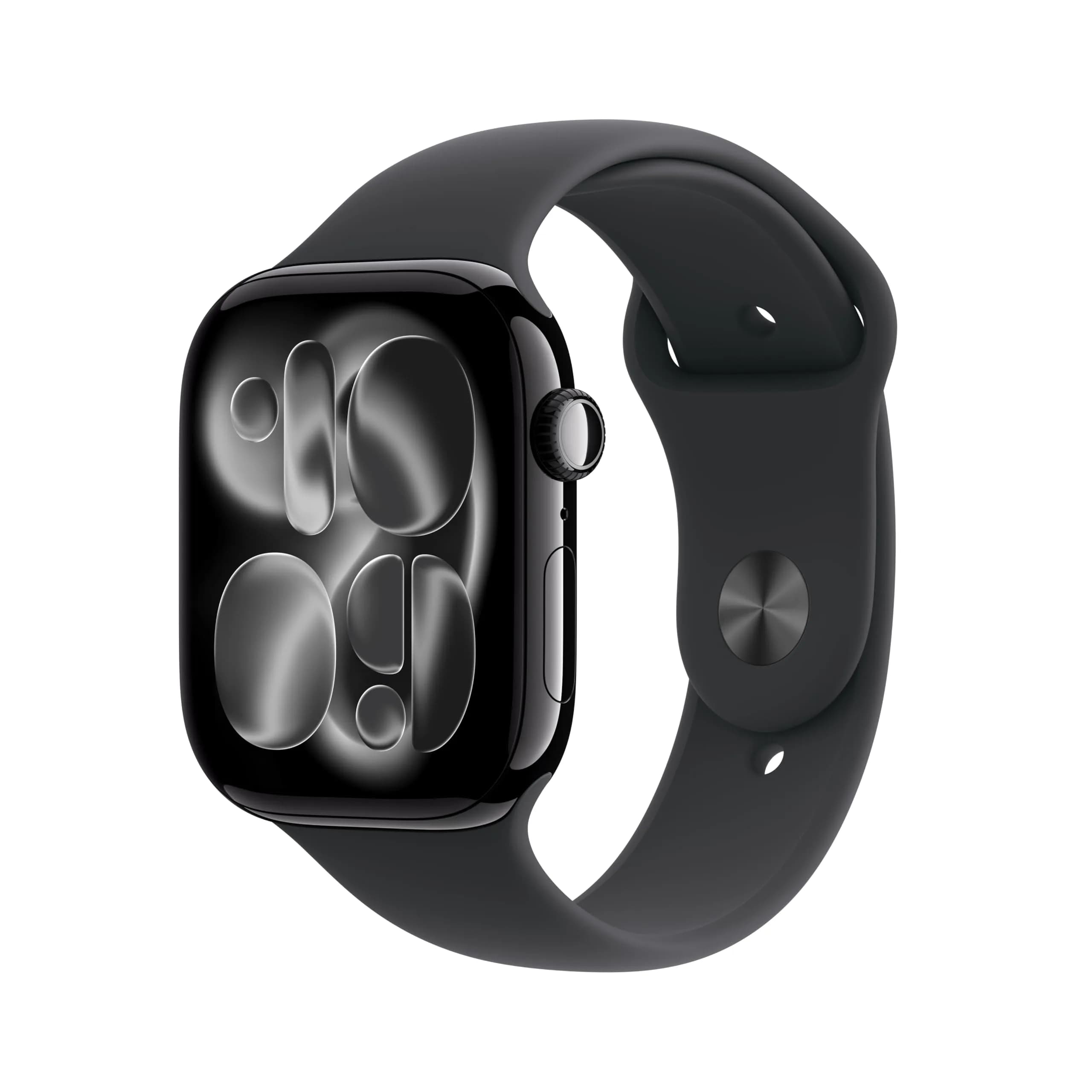 Apple Watch Series 11 GPS + Cellular 46mm Jet Black Aluminum Case with Black Sport Band | Health & Fitness Tracking — Jet Black Aluminum Case w/ Black Sport Band / 46mm case + Medium/Large band / GPS / Without AppleCare+