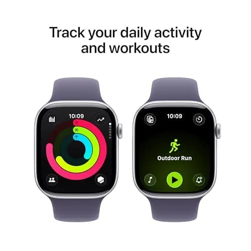 Apple Watch Series 11 GPS 46mm Silver Aluminum Case with Purple Fog Sport Band | Health & Fitness Tracker thumbnail 3