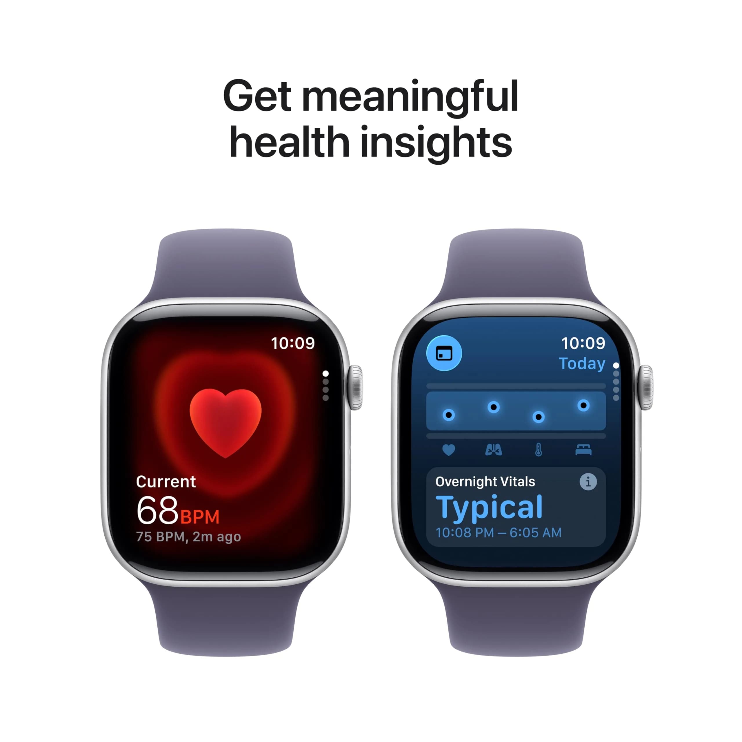 Apple Watch Series 11 Smartwatch with Silver Aluminum Case & Purple Fog Sport Band, 42mm GPS + Cellular | Health & Fitness Tracker - view 4