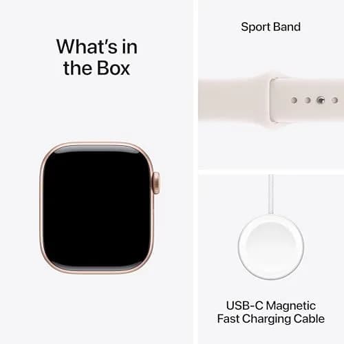 Apple Watch Series 11 GPS 46mm Rose Gold Aluminum Case with Light Blush Sport Band | Health & Fitness Tracking thumbnail 7
