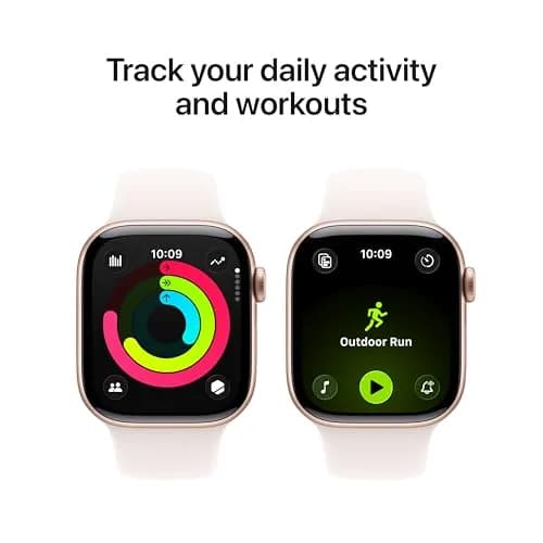 Apple Watch Series 11 GPS 46mm Rose Gold Aluminum Case with Light Blush Sport Band | Health & Fitness Tracking thumbnail 4