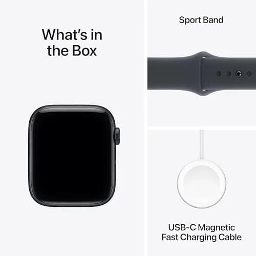 Apple Watch SE 3 (GPS) 44mm Midnight Aluminum Case with Midnight Sport Band M/L | Always-On Retina Display thumbnail 6