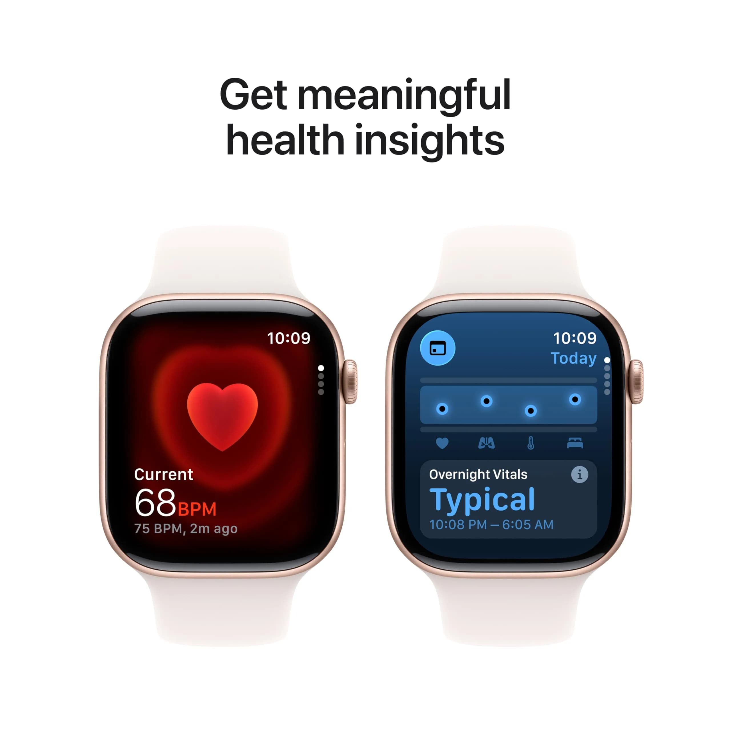 Apple Watch Series 11 [GPS 46mm] Smartwatch with Rose Gold Aluminum Case and Light Blush Sport Band, M/L | Health & Fitness Tracker - view 4