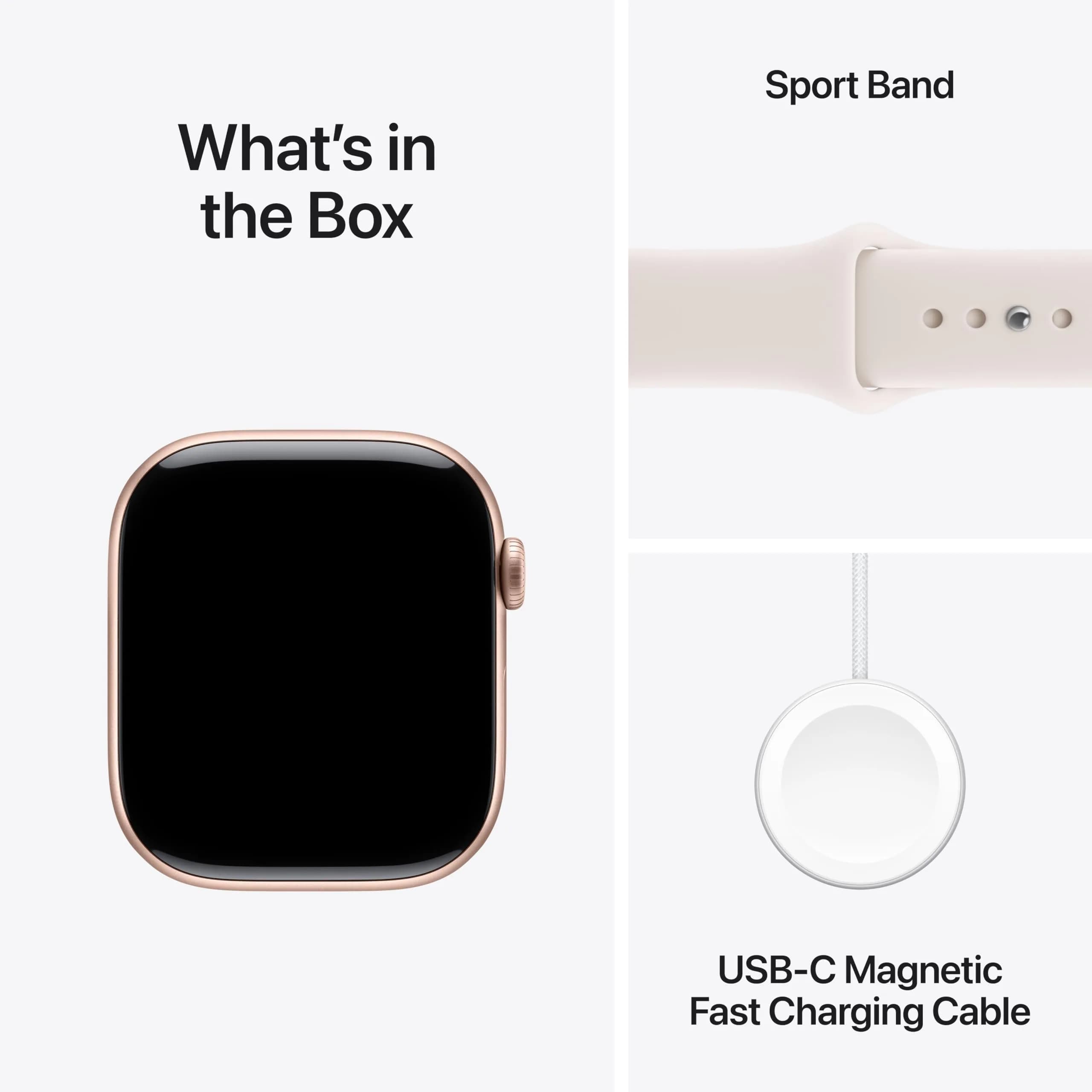 Apple Watch Series 11 [GPS 46mm] Smartwatch with Rose Gold Aluminum Case and Light Blush Sport Band, M/L | Health & Fitness Tracker - view 6