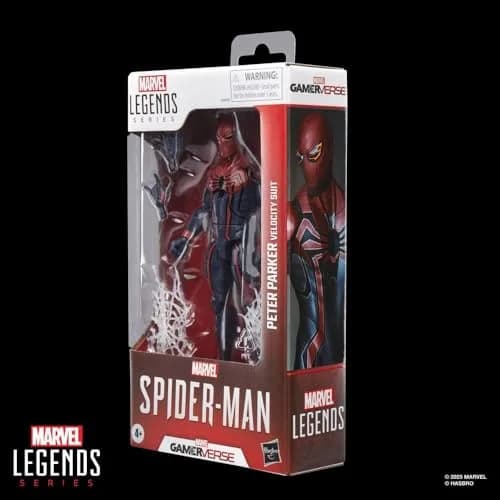 Marvel Legends Gamerverse 6" Action Figure - Velocity Suit Peter Parker | Marvel Collectible for Fans thumbnail 2