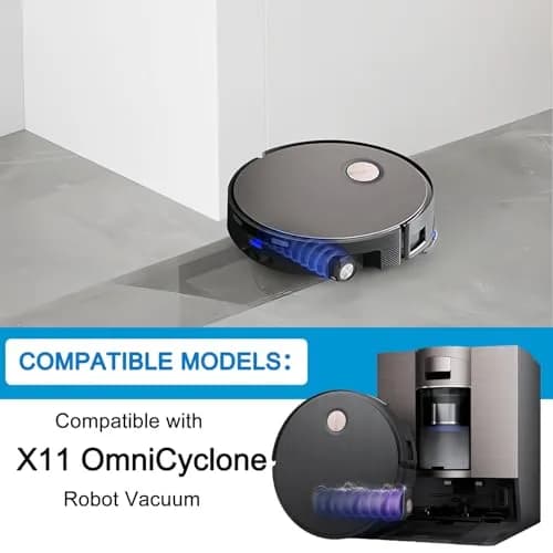 XVXUOU Replacement Accessories Kit for Ecovacs Deebot X11 OmniCyclone & Yeedi S20 Infinity Robot Vacuums | 2 Main Brushes, 6 Mop Cloths, 6 HEPA Filters, 6 Side Brushes thumbnail 2
