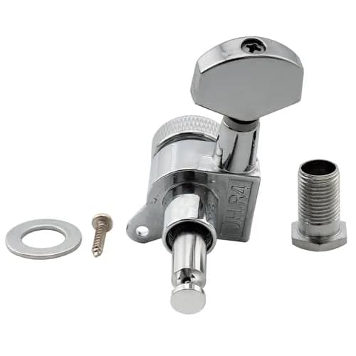 Musiclily Pro Single Locking Bass Side Tuner 15:1 Ratio Chrome | Fits Strat Tele Style Electric Guitar thumbnail 4