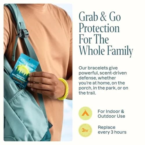 Cliganic 40 Pack Mosquito Repellent Bracelets — Natural DEET-Free Bands, Individually Wrapped thumbnail 9