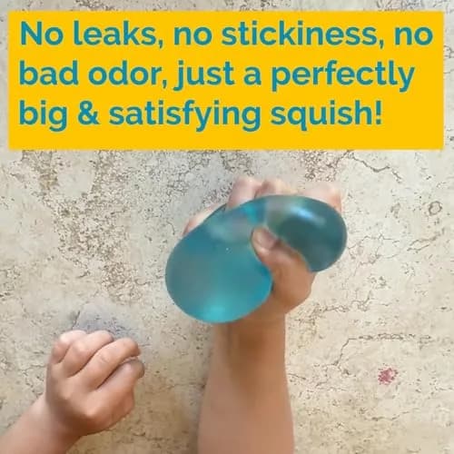 Squeez'M Big Block Premium Stress Cube 2 Pack, Blue & Pink 6.35cm (2.5in) | ASTM Certified Non-Toxic Sensory Toy thumbnail 7