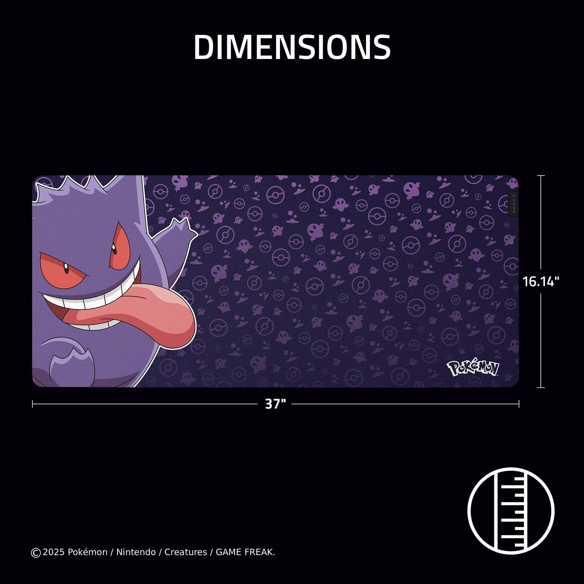 Razer Gigantus V2 XXL Gaming Mouse Pad, Gengar Edition | Officially Licensed Pokémon - view 5