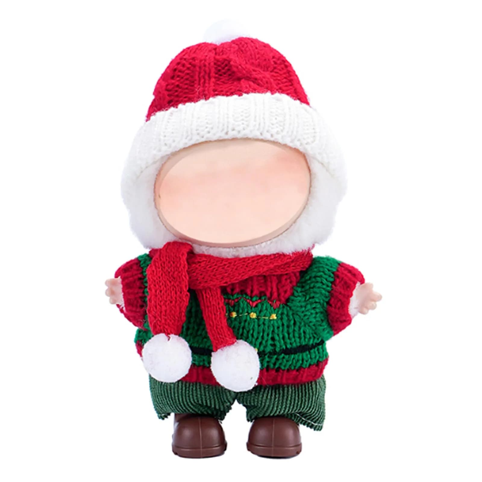 Eyancotoi 17cm Doll Christmas Clothes Set (Style 4) with Accessories | Cotton Blend, Hand Wash Only
