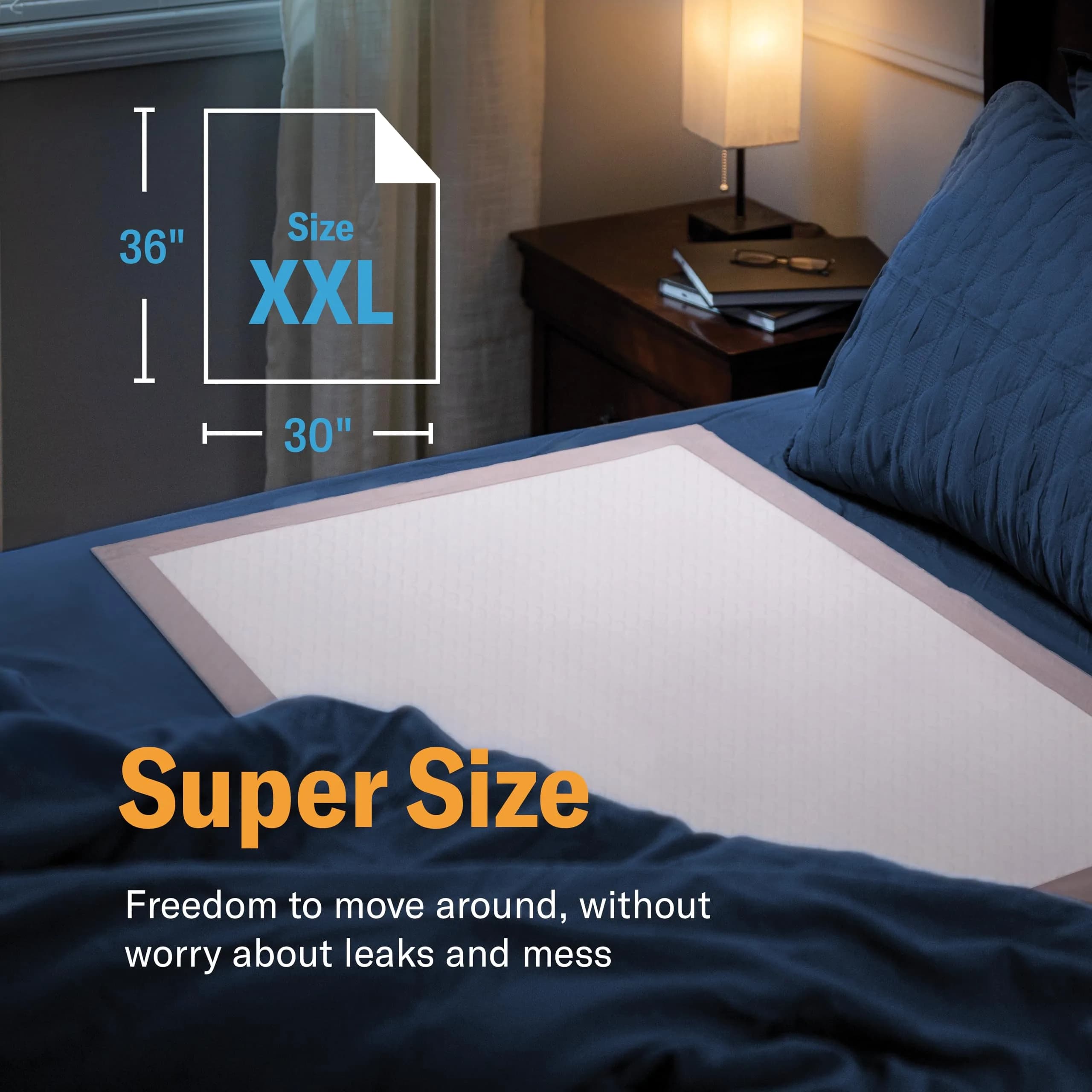 Curera Chucks Premium Disposable Underpads 30"x36" (25-Pack) | Hospital-Trusted Super Absorbent Protection - view 4