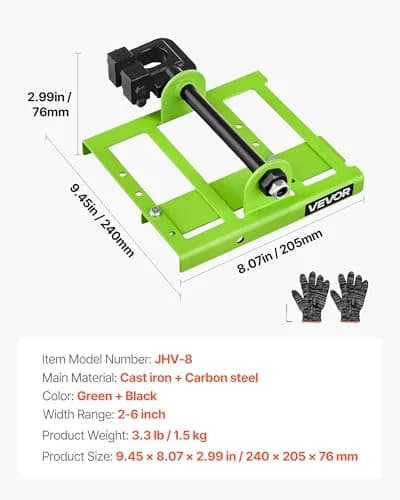 VEVOR Chainsaw Mill 1.5 kg (3.3 lb) | Adjustable 2-6 inch Width Vertical Lumber Cutting Guide thumbnail 7