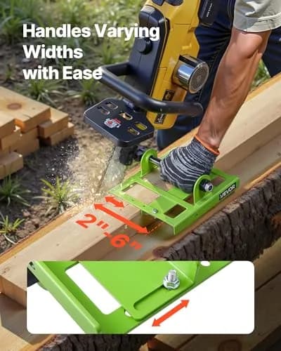 VEVOR Chainsaw Mill 1.5 kg (3.3 lb) | Adjustable 2-6 inch Width Vertical Lumber Cutting Guide thumbnail 2