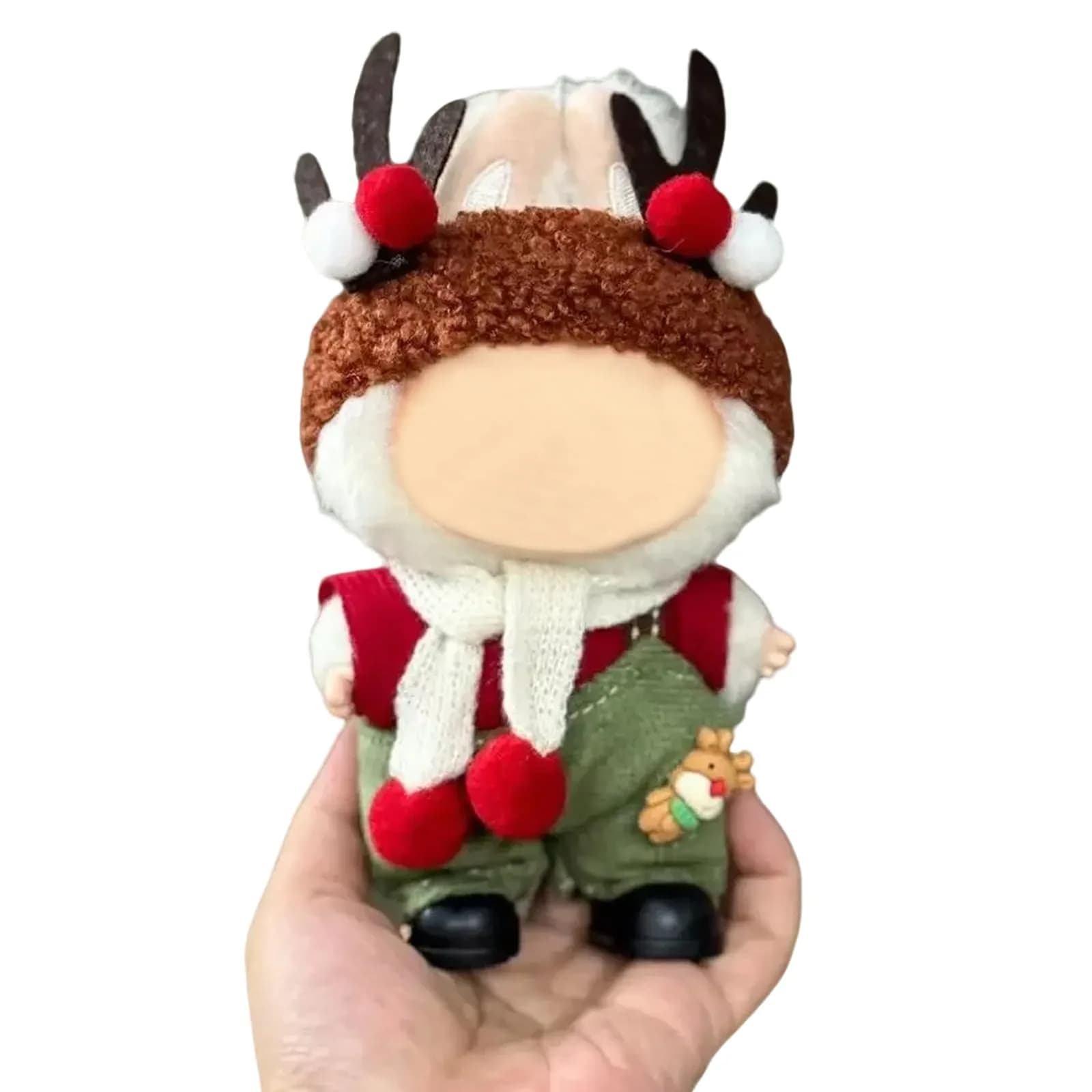 Eyancotoi 17cm Doll Christmas Clothes Set (Style 1) | Cotton Outfit Accessories for 17cm Dolls - main product image