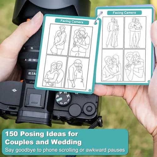 Tip Info 150 Pose Ideas Photography Posing Guide Book | 16 Double-Sided Pages, 4x3 Inch thumbnail 2