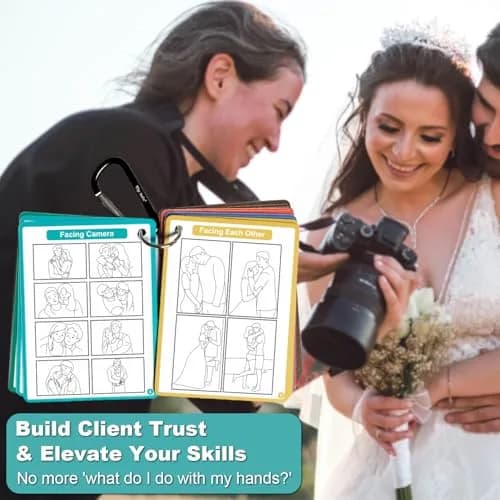 Tip Info 150 Pose Ideas Photography Posing Guide Book | 16 Double-Sided Pages, 4x3 Inch thumbnail 3