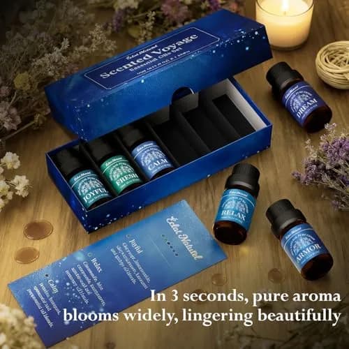 Éclat Naturel Essential Oil Set, 6 x 10ml | Aromatherapy & DIY Blends for Home & Crafts thumbnail 5