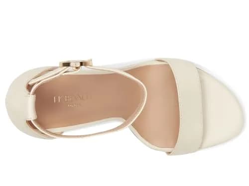 L.K. Bennett Ivy Single Strap Sandals Ecru 10 Medium | Elegant 80mm Stiletto Heel thumbnail 2