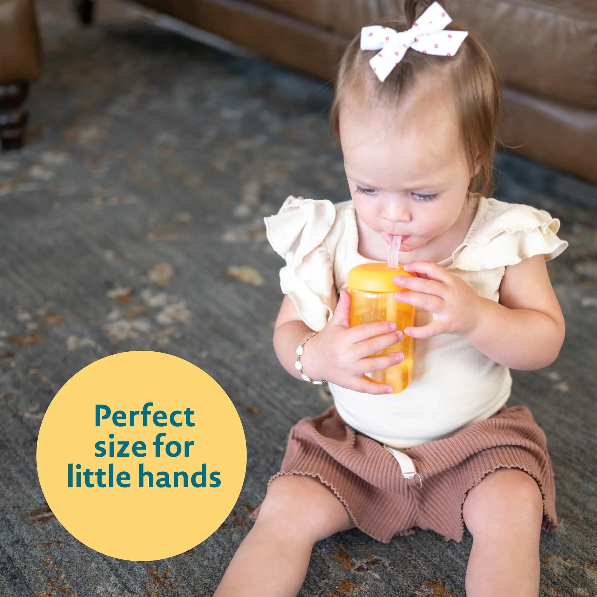The First Years Squeeze & Sip Toddler Straw Cups - 210ml (7 Fl Oz) - 3 Count | Spill-Proof Training for Babies 6+ Months - view 4