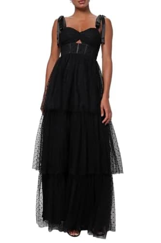 Lulus Billie Cutout Maxi Dress | Elegant Black Formal Gown, Large thumbnail 1