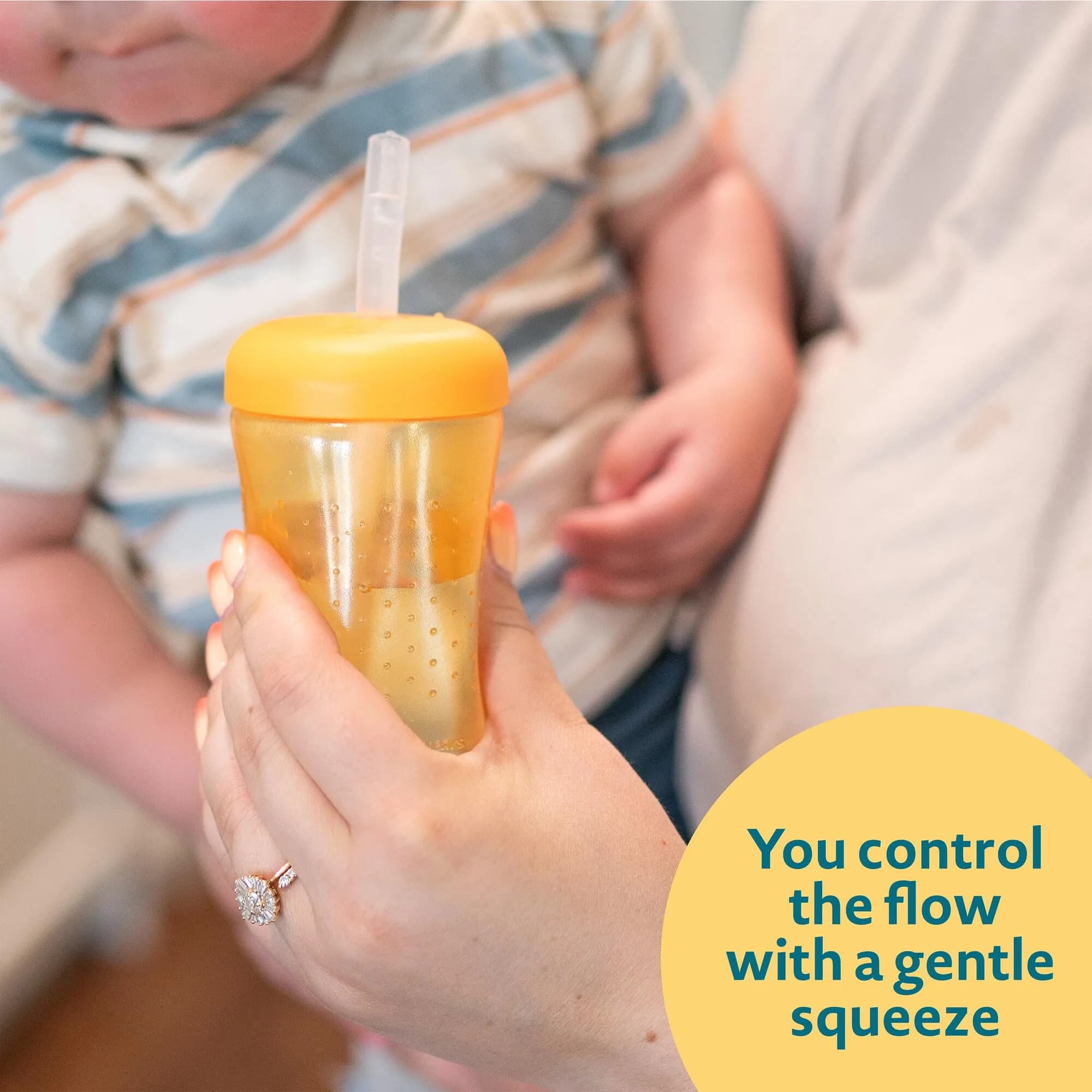 The First Years Squeeze & Sip Straw Cups - 200ml (7 Fl Oz) - 3 Count | Spill-Proof Training for Toddlers 6+ Months - view 3