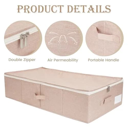 Dawutian Wedding Dress Storage Box, Pink | Professional Preservation & Dust-Free Storage (29.9in x 15.7in x 7in) thumbnail 3