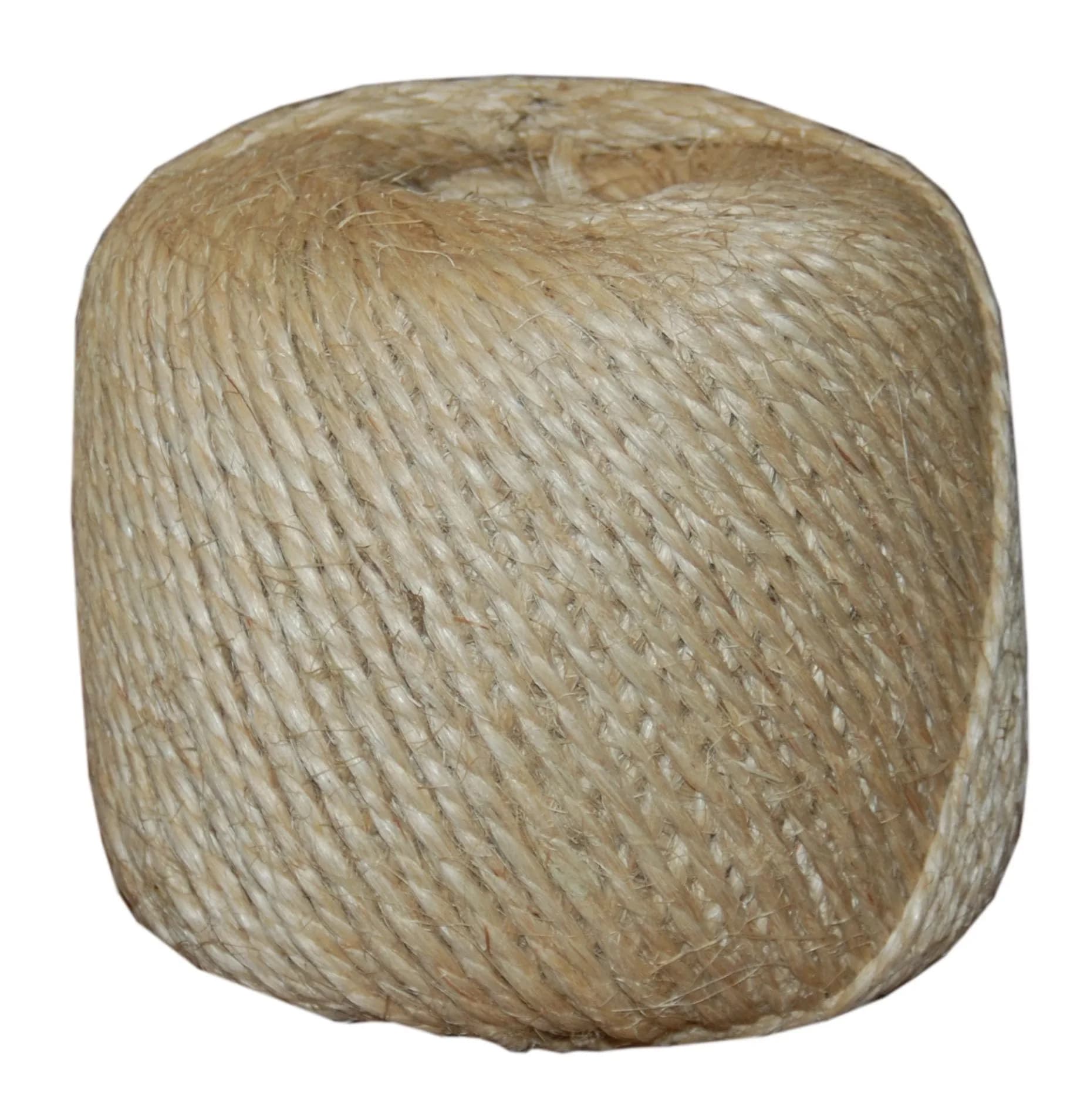 T.W . Evans Cordage Co. 3 Ply Sisal Twine 570 ft (173.7 m) Ball | Natural Biodegradable Fiber for Crafts, Gardening & Tie-Downs
