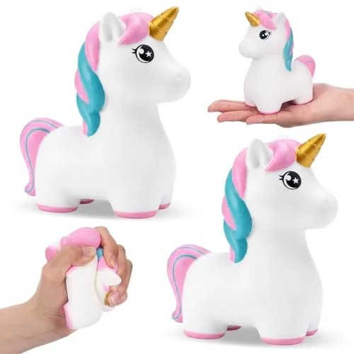 Hungdao Unicorn Foam Ball Slow Rebound PU Squeeze Toy 156 g (5.5 oz) Pack of 2 | Non-Toxic Sensory Toy for Kids thumbnail 1