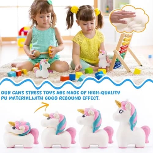 Hungdao Unicorn Foam Ball Slow Rebound PU Squeeze Toy 156 g (5.5 oz) Pack of 2 | Non-Toxic Sensory Toy for Kids thumbnail 3