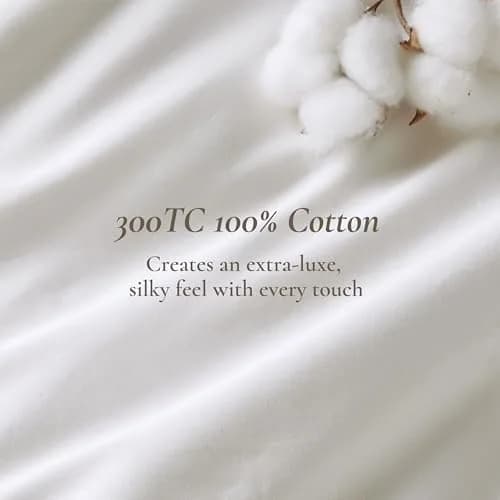 Harbor House Cotton Comforter Set White with Gold Greek Fret Embroidery King | Hotel-Style 300TC Cotton Bedding thumbnail 2